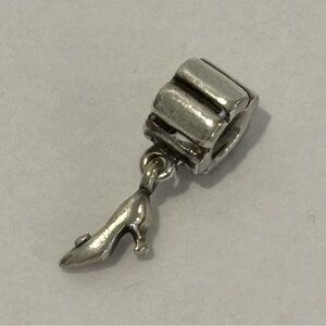 PANDORA High heel shoe dangle bead sterling silver charm marked 925 ALE